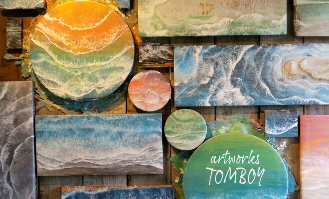 【９月２日～９月２３日開催】artworks TOMBOY 樹脂アート展 「キャンバスは役目を終えた足場板」